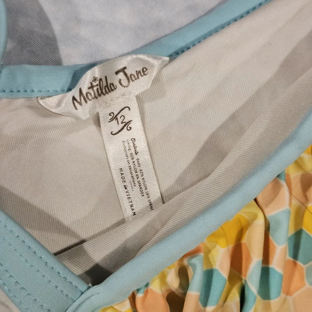 Matilda Jane‎ Dream Chasers Lollipop Lines Swimsuit Size 12 Girls